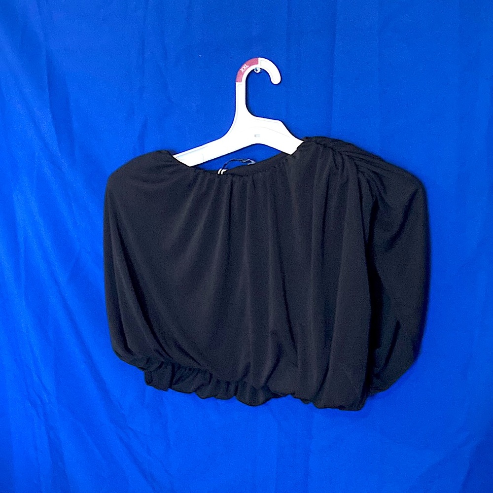 Zara black crop top